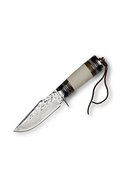 Depox Lovecký nůž, IdeallStore, Boone Hunting, 22,5 cm, damašková ocel