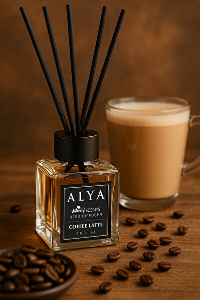 ALYA Nature's Scents Coffee Latte Bambu Çubuklu Oda Kokusu - Latte Kokusu