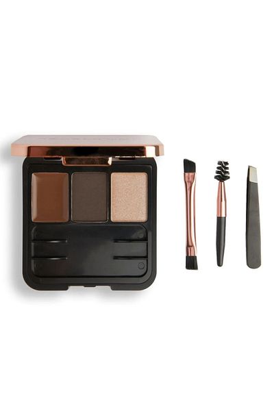 Revolution REV-Cien Brwi Pal.sculpt Kit Dark Brown