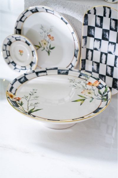 ACAR Peony 53 Piece Breakfast Set Sr-07793