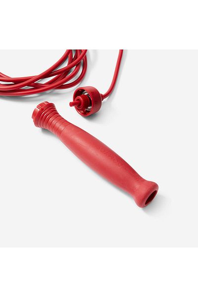 Decathlon Domyos Jump Rope - Rubber Handle - Red - 500