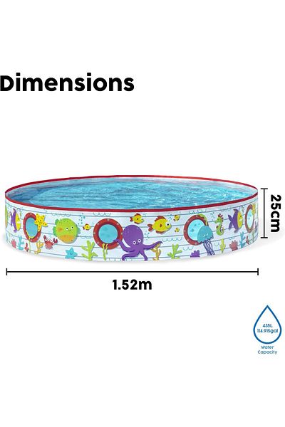 BESTWAY Kids Fill N Fun Pool 1.52m x 25cm 55029