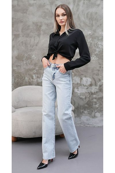 Rich Star Pantaloni din denim cu tăietură cu picior
