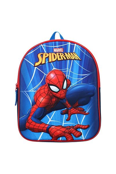 SPIDERMAN 3D backpack, Spiderman Stop Laughing, with adjustable and padded straps, 32x26x11 cm, multicolor