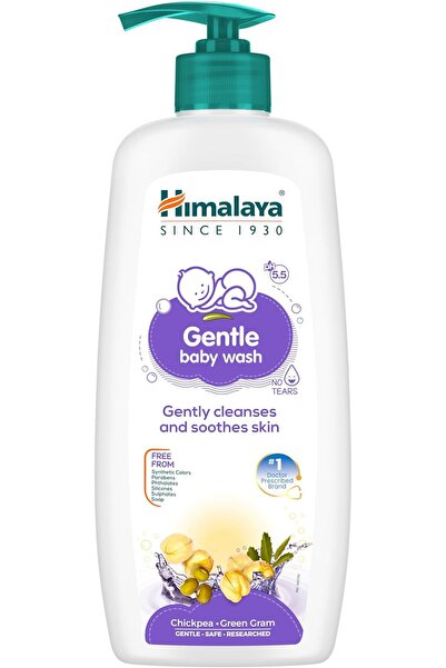 Himalaya حمام لطيف للأطفال بدون دموع مع الحمص والبازلاء الخضراء، مناسب للأطفا...