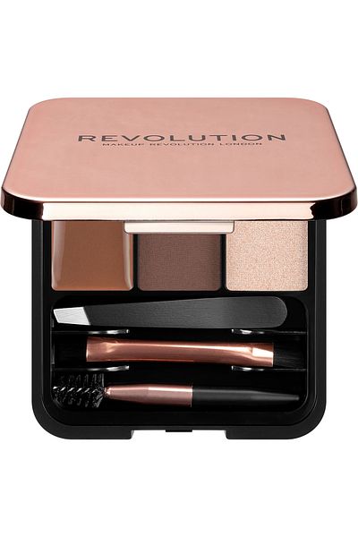 Revolution REV-Cien Brow Pal.sculpt Kit Medium Brown
