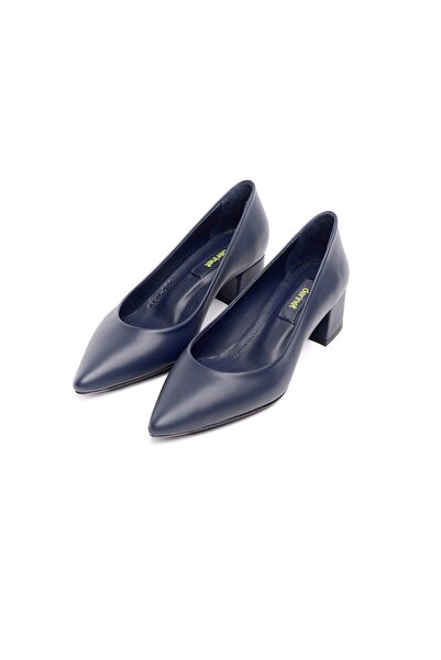 derinet Hakiki Deri Kadın Topuklu Ayakkabı