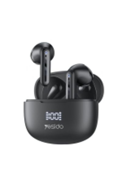Yesido TWS19 Bluetooth 5.3 LED Digital Display ENC Noise Reduction Bluetooth Earphone (Black)