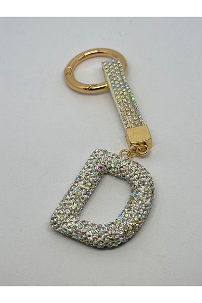 Çelik Arya Jewelry Lettered Zircon Stone Charm/ Keyring/ Car Ornament