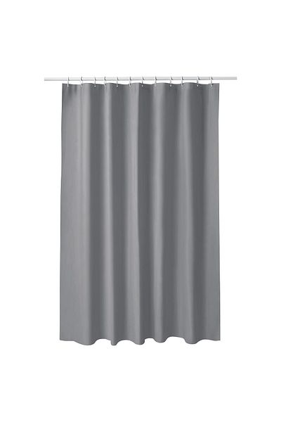 IKEA LUDDHAGTORN Shower curtain, grey, 180 x 200 cm