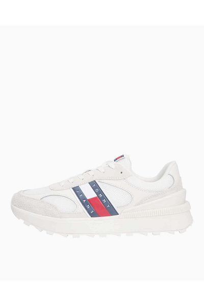 Tommy Hilfiger Pánské bílé tenisky se závitovou podrážkou
