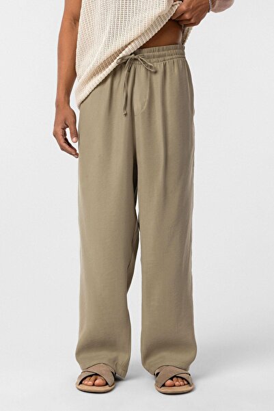 VAMOSCLO Washed Baggy Fit Men's Trousers