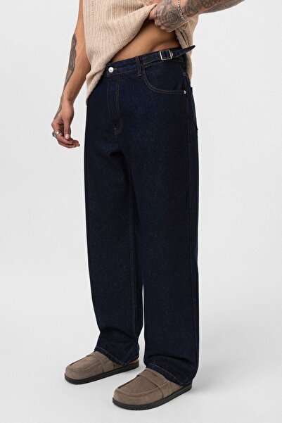 VAMOSCLO Джинси Relaxed Fit Koyu Mavi