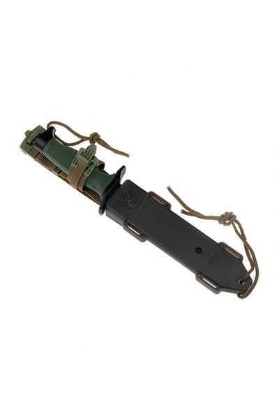 Depox Cuțit tactic, IdeallStore®, Military Rambo, 30,7 cm, Verde