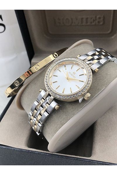 Homies Homies Wrist Watch Steel Bracelet with Gift Hmsby- 202505630