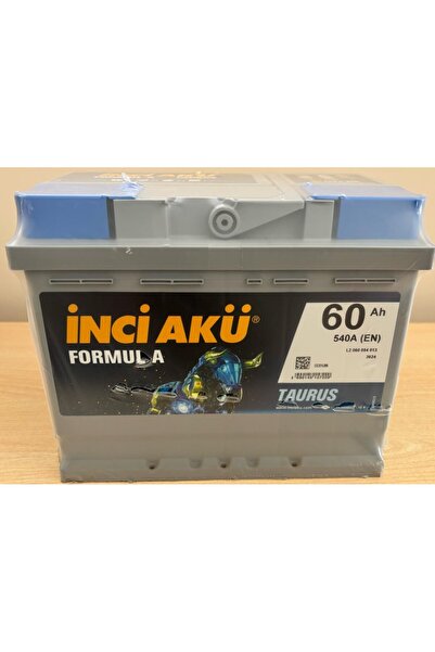 İNCİ AKÜ İNCİ AKÜ 12 V 60 AH FORMUL A (ÜRETİM 2025/02) uyumlu