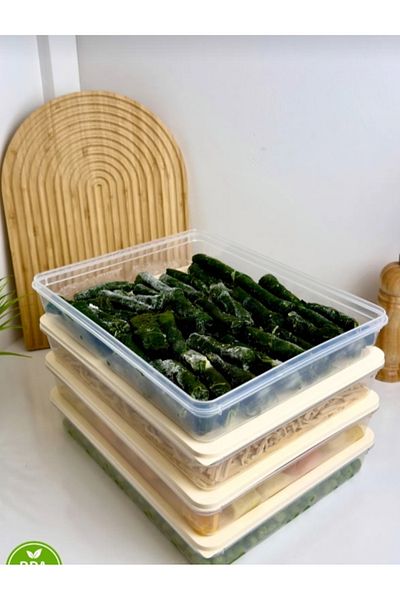 VİZYON Refrigerator Organizer Set Refrigerator Organizer Ice Box Storage Container Microwave Container