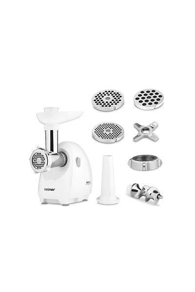 Zelmer Masina de tocat carne Zelmer ZMM4080B, 1900W, 2,5 kg/min, cutit reversibil, accesoriu carnati