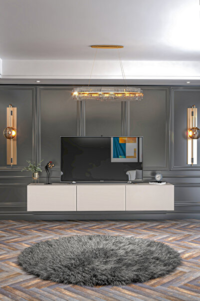 Givayo Mobilya Bodrum Tv Ünitesi Duvara Monte - Ayaklı Kullanım 180 Cm