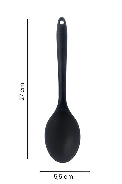 rubihome Black Hard Silicone Heat Resistant Tablespoon - 1 Piece