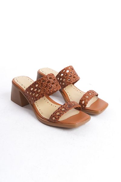 Elile Shoes Γνήσιο δέρμα Παντόφλες με τακούνι 34-35 έως 41-42
