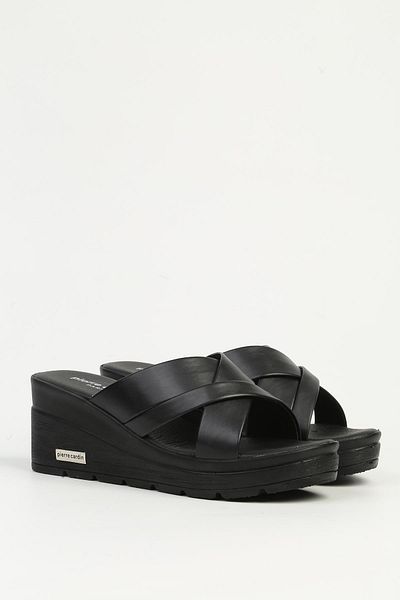Pierre Cardin Black Women's Slippers Pc-7477