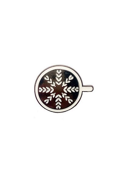 MIBRU Coffee brooch latte art