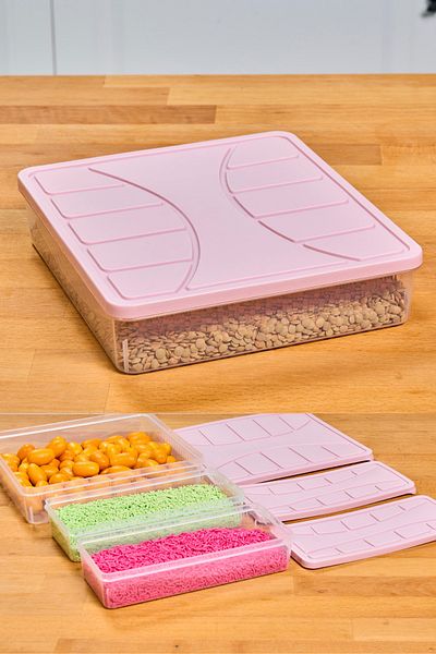 welcomein 3 Pieces 6 Pieces Microwave and Difuzed Suitable Storage Container 1X3000 ml 2X1100 ml Fresh Box