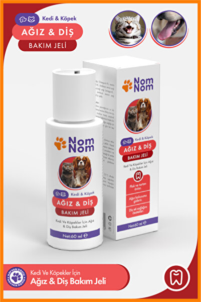 NomNom Kedi ve Köpek Ağız & Diş Bakım Jeli 60 ml – Plak, Tartarı Önlemeye Yar...