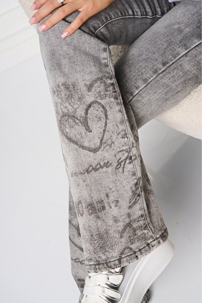 Joana Moniece Women's Flared Jeans Grey