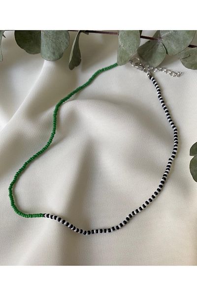 sabiha aksesuar Sand Beaded Color Necklace