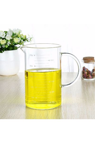 MIBRU Coffee and tea glass server jug with scale 1000ml