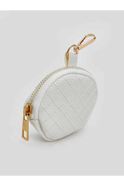 LC Waikiki Leather Look Girl's Shoulder Bag with White Wallet Detail