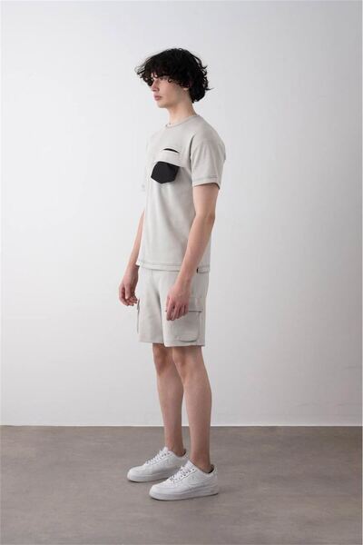 LOCO LOCO Boy's Gray Zippered Short Suit 7710