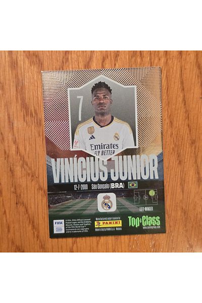 Panini Top Class Playing Card - Vinicius Junior Holo Giants