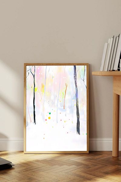 Dekorsiahome Едно парче картина в дървена рамка Tk0028