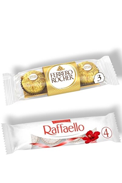 Ferrero Rocher Ferrero Sütlü Bütün Fındıklı & Raffaello Badem Hindistancevizi Krema Dolgulu Beyaz Çikolata