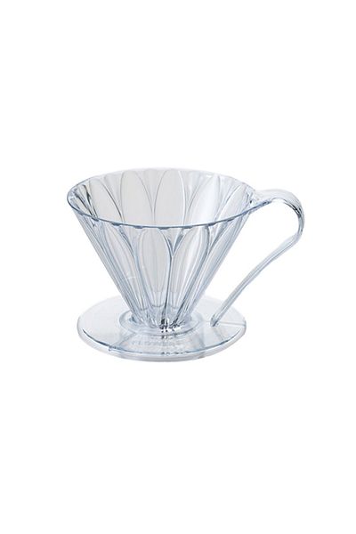 Cafec Tritan cone shaped flower dripper 4cup clear