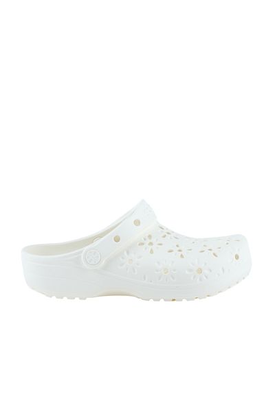 Crocs Classic Floral Cut Out Women's White Sandals ( 210927 -0Wv)