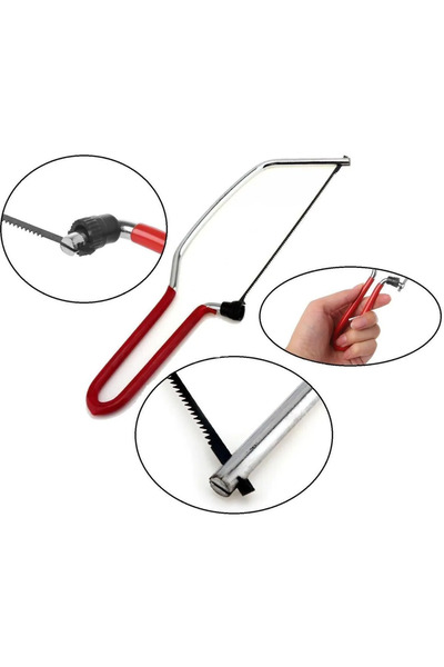 Worldtec Mini Kıl Testere Yedek Bıçaklı Ahşap - Metal - Cam - Yans Vb. Kesimi