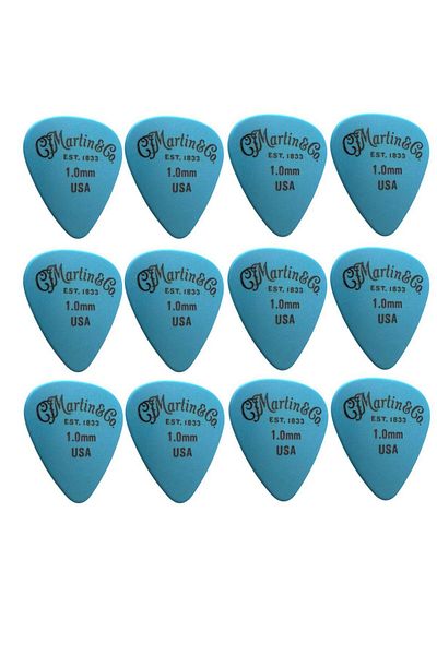 MARTIN & CO Martin Delrin Picks 1.00 mm Guitar Picks (12 Pcs)