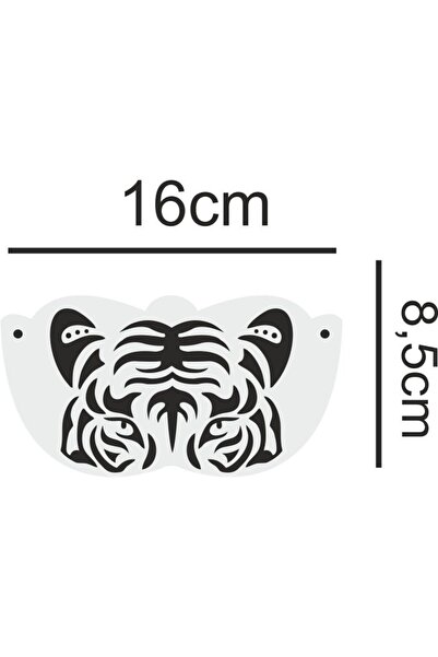 STENCİLTASARIM Stencil Tasarım 9 Adet SL088 Çocuk Yüz Boyama Maskeleri SET34 Pasta, Ahşap, Yüz Boyama Şablonu