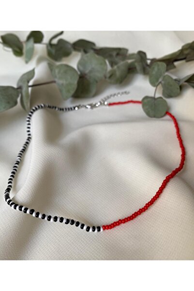 sabiha aksesuar Sand Beaded Color Necklace