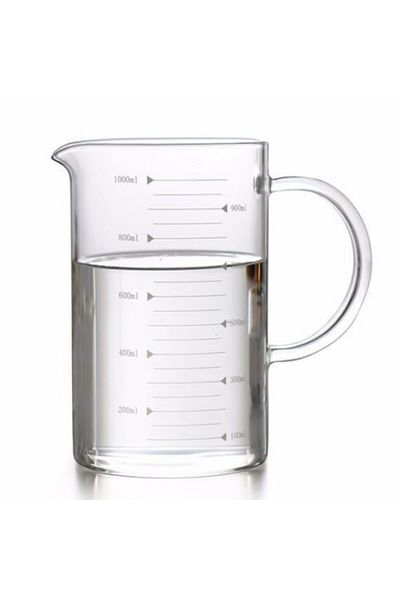 MIBRU Coffee and tea glass server jug with scale 1000ml