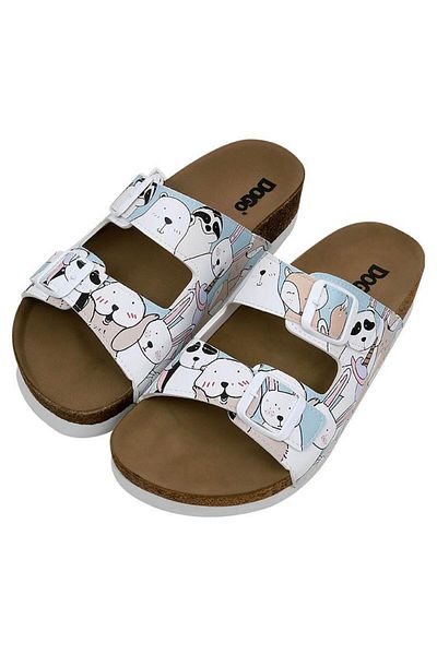 Dogo Women's Vegan Leather Multicolor Slippers - Omg! So Cute Design