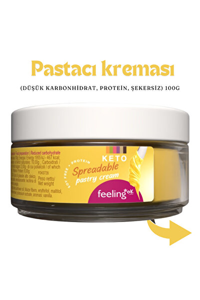 Perfect Keto Ketojenik, vegan PASTACI KREMASI çikolata sürülebilir krema 100 ...