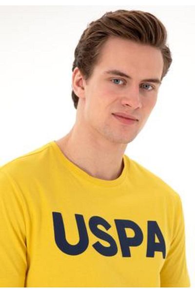 U.S. Polo Assn. U.S. Polo Assn. Geartıy025 Yellow Men's T-Shirt 2084588