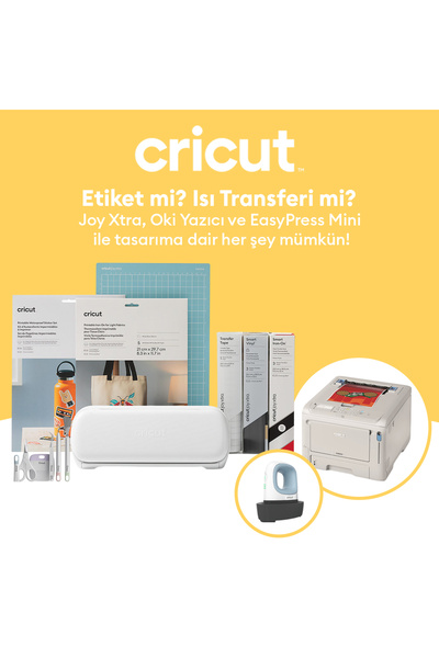 Cricut JOY XTRA ETIKET VE PRESS PAKETI