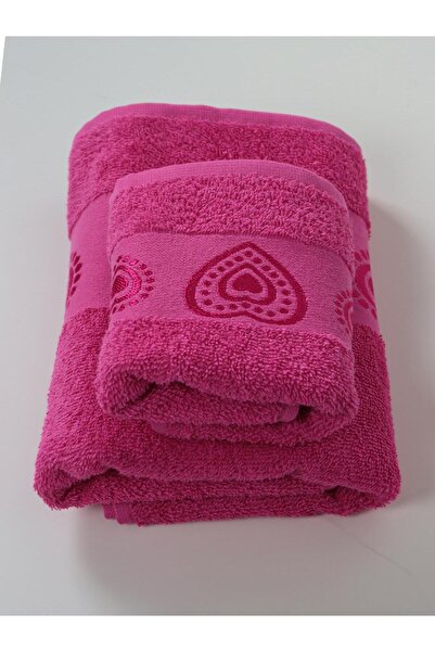 Ender Home Love El & Рушник для обличчя – 2 шт., 100% бавовна, 30x50 см і 50x90 см