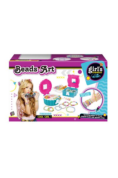 Generic Beads Art Jewelry Making Kit for Kids – DIY Craft Set with Jewelry Box and Colorful Beads